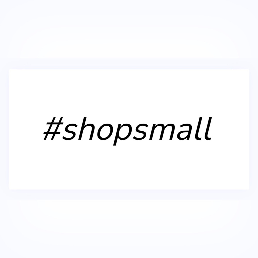 30 STICKERS - 2” x 1” - #SHOPSMALL